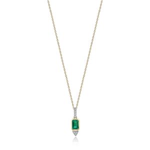 Series Galaxy Emerald & Diamond Necklace