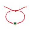Series Love Emerald & Diamond String Bracelet
