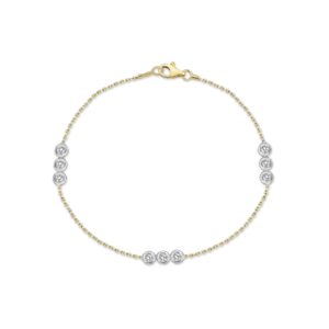 Series Moonlight Round Diamond Chain Bracelet