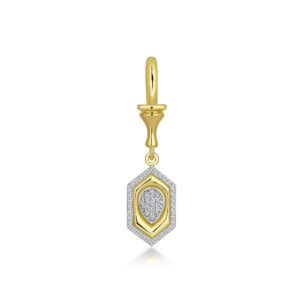 Series Stardust Hexagonal Pave Diamond Pendant