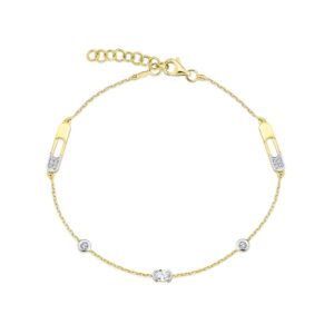 Series Galaxy Oval Diamond Chain Bracelet