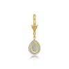 Series Stardust Pear Shaped Pave Diamond Pendant