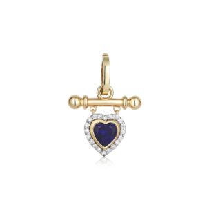Series Love Sapphire Heart Charm