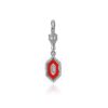 Series 6 Baguette Diamond Enamel Pendant
