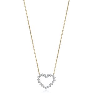 Custom-Made Diamond Heart Necklace