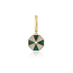 Series Galaxy Green Diamond Charm