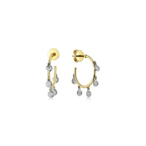 Series Moonlight 0.36 ct Diamond Hoop Earrings