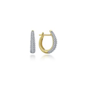 Series The Universe Oval Pave Earrings