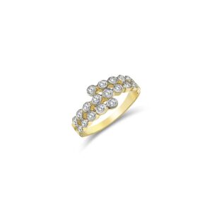 Series Galaxy Three-Row Diamond Ring