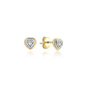 Series Love Mini Heart Diamond Earrings